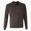 Zanone Gebreide Polo Lange Mouw Bruin | Flexwool