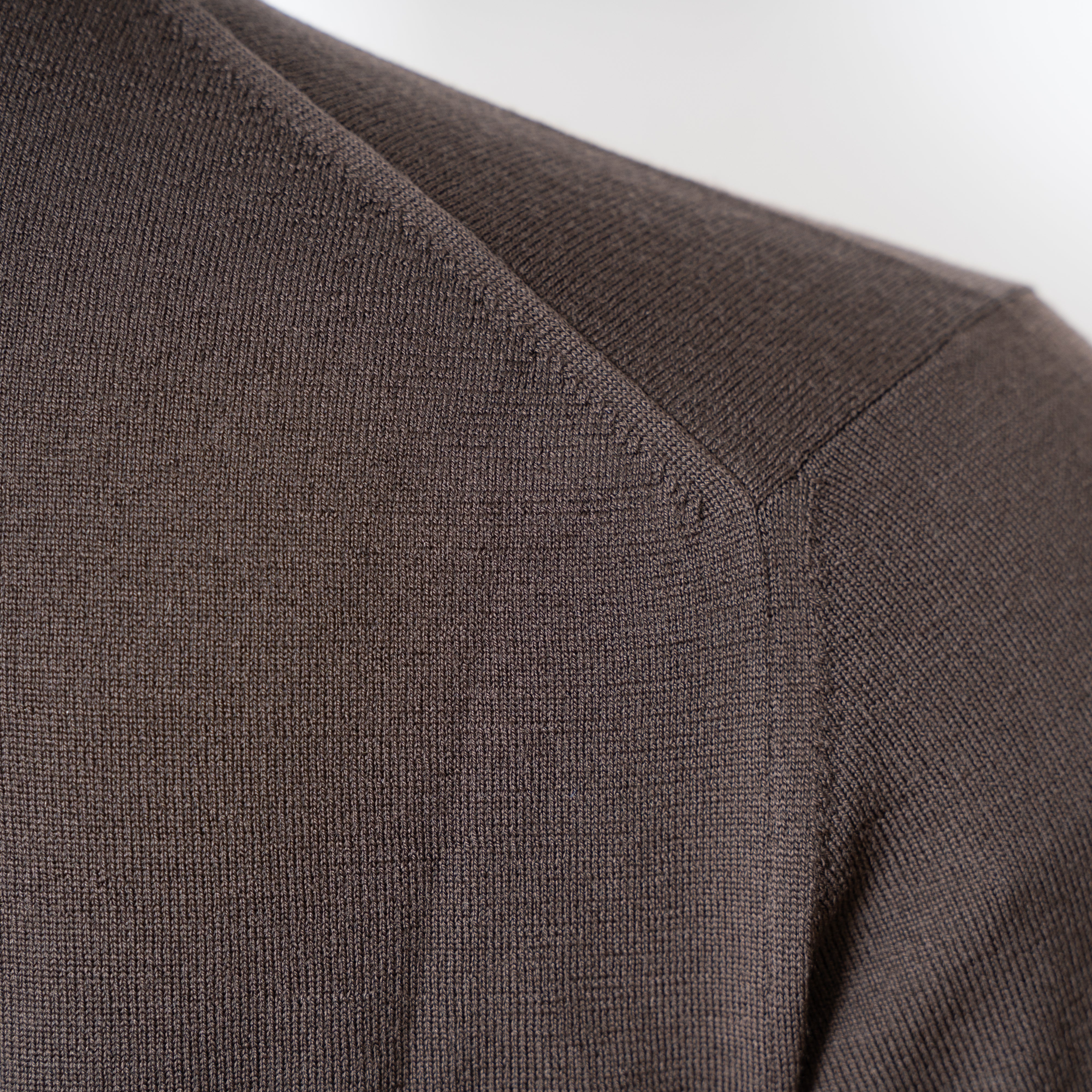 Zanone Gebreide Turtleneck Trui Bruin | Flexwool