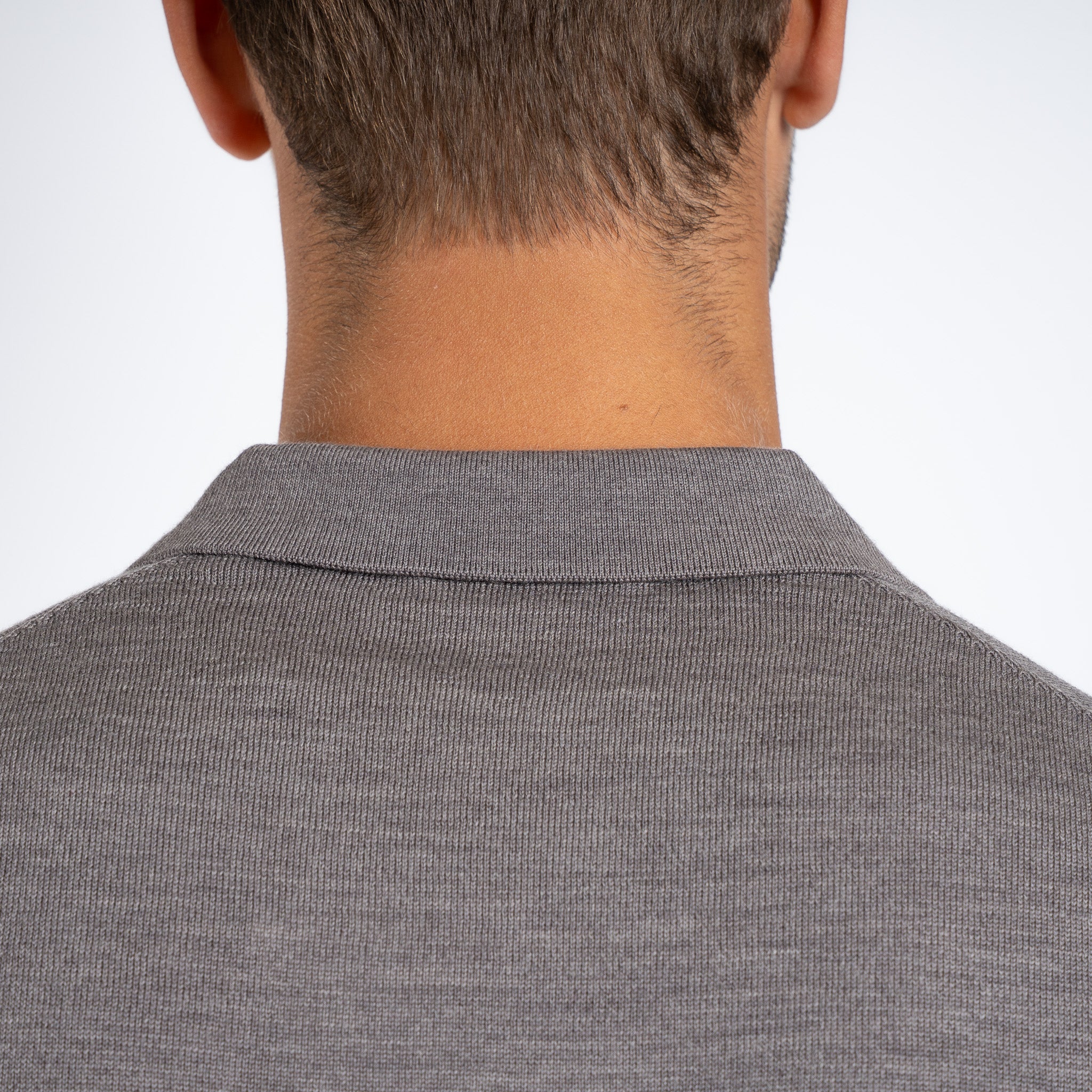 SEVEN DIALS Gebreide Buttonless Polotrui Taupe | Wyot