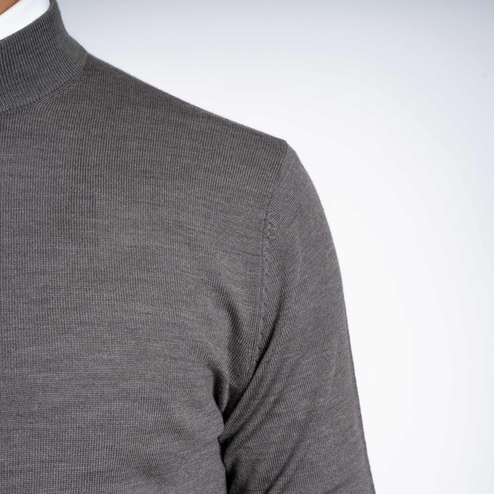 SEVEN DIALS Gebreide Turtleneck Trui Taupe | Goy