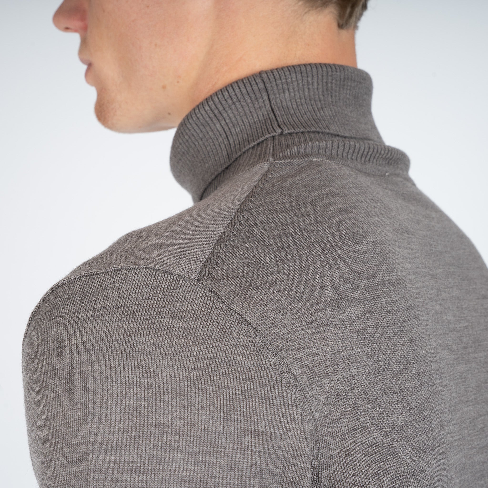 SEVEN DIALS Gebreide Coltrui Taupe | Shawn