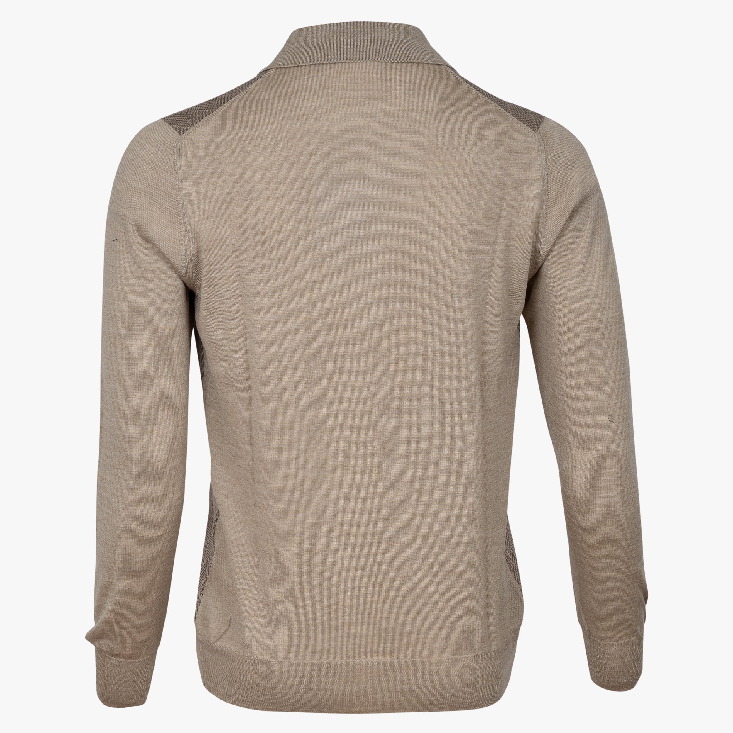 Gran Sasso Gebreide Trui met Rits Beige | Lana Seta