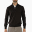 Gran Sasso Gebreide Trui met Rits Bruin | Extrafine Merino