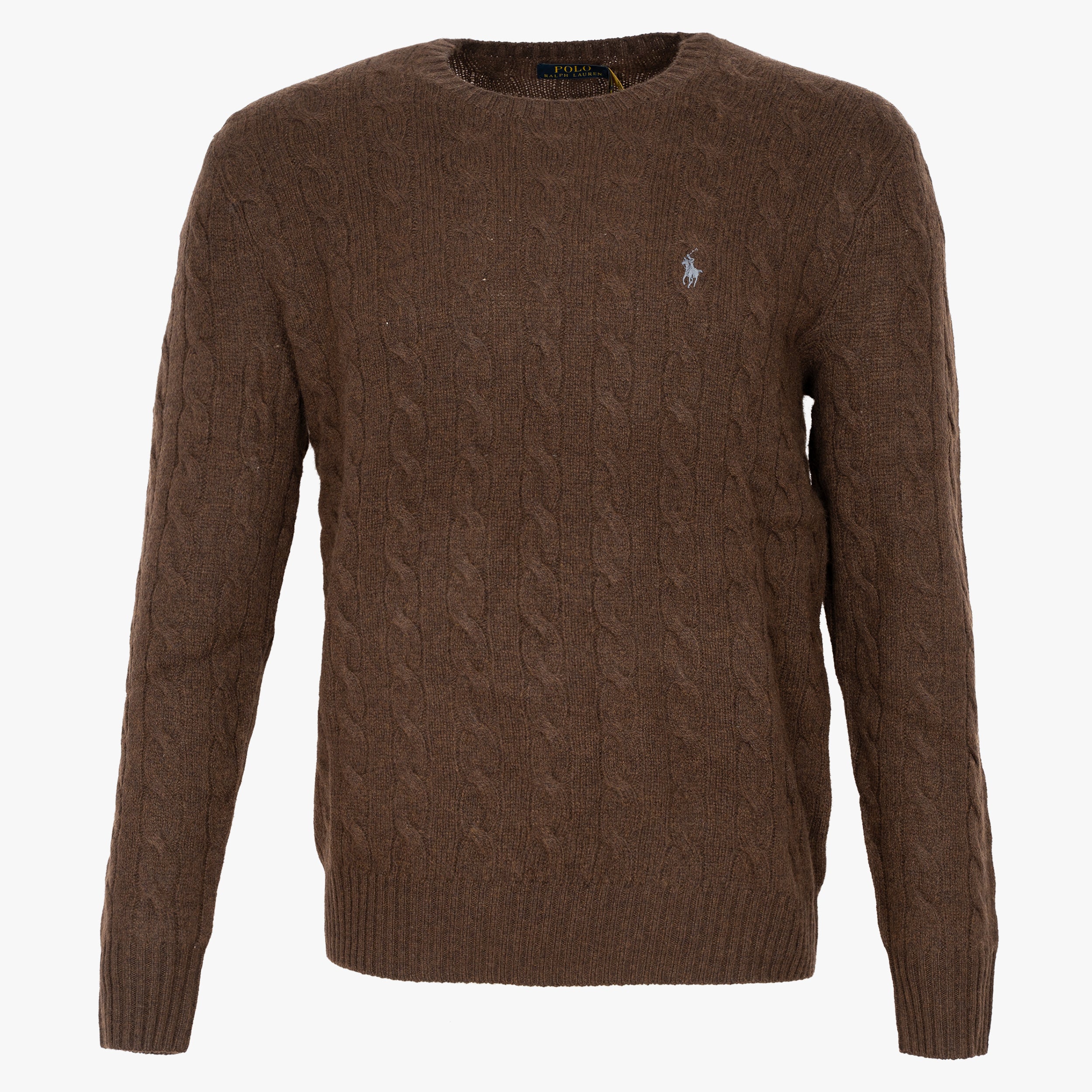 Ralph Lauren Gebreide Kabeltrui Bruin