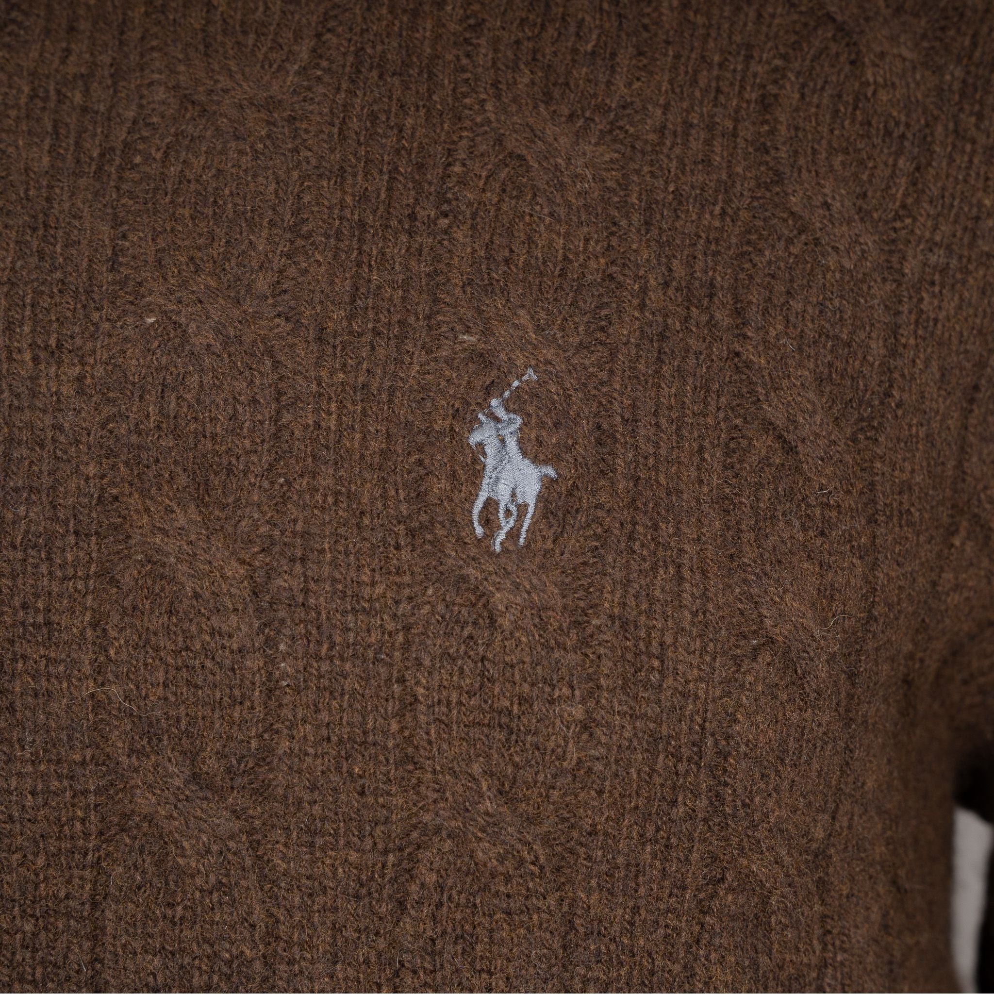 Ralph Lauren Gebreide Kabeltrui Bruin