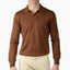 Gran Sasso Gebreide Trui Buttonless Polokraag Camel | Athleisure