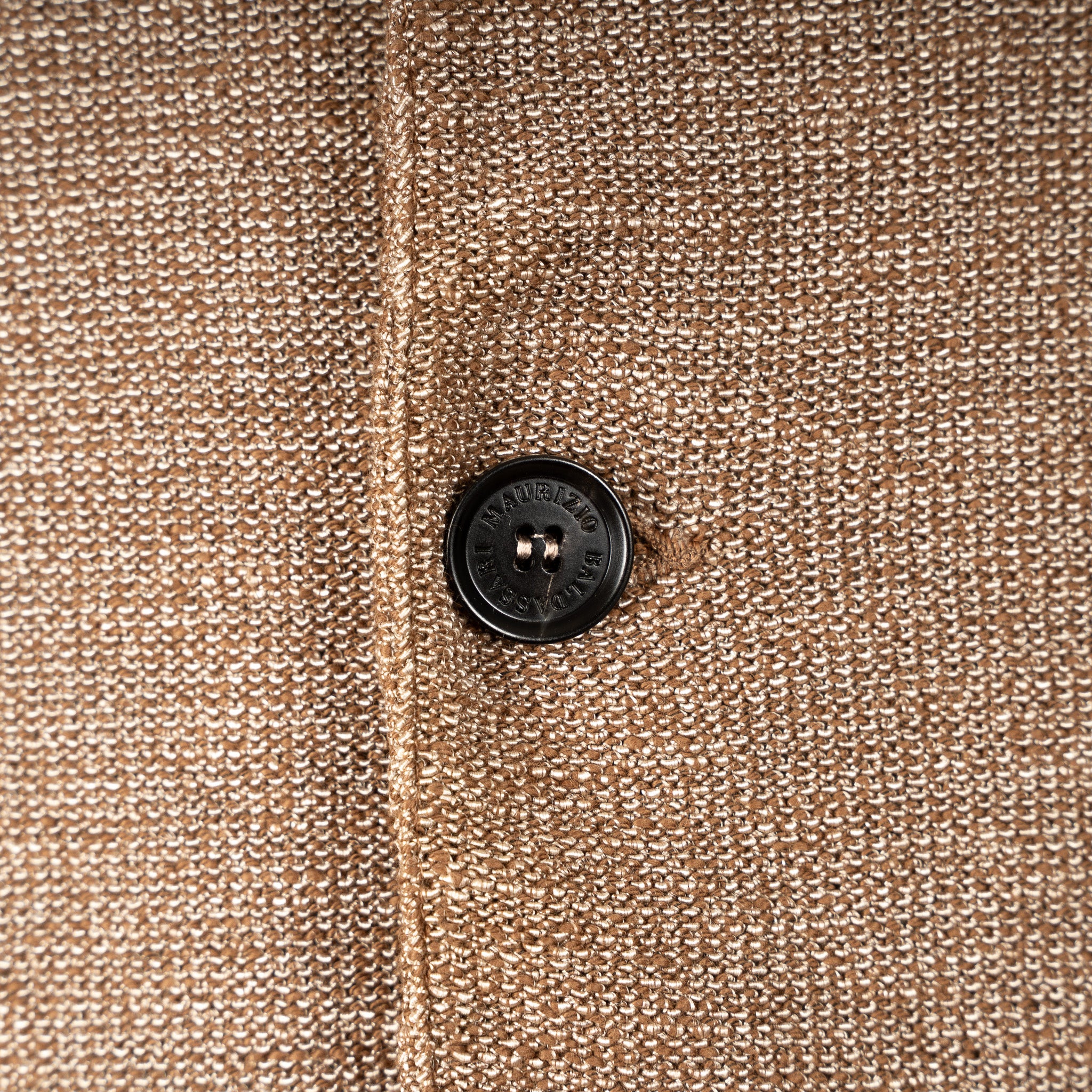 Maurizio Baldassari Knitted Knoopvest Bruin | Portofino Swacket