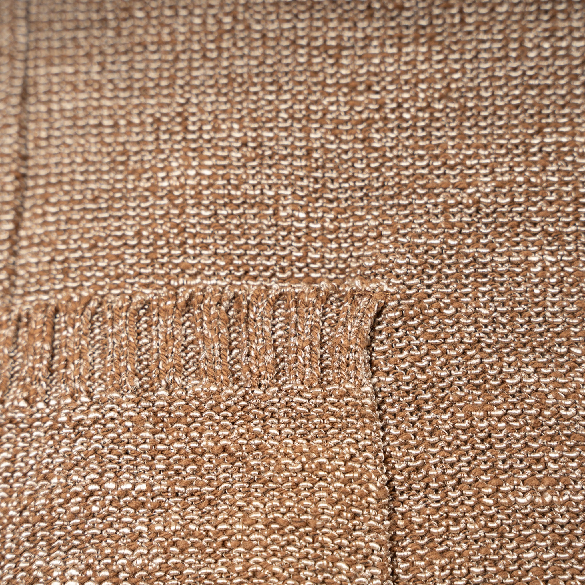 Maurizio Baldassari Knitted Knoopvest Bruin | Portofino Swacket