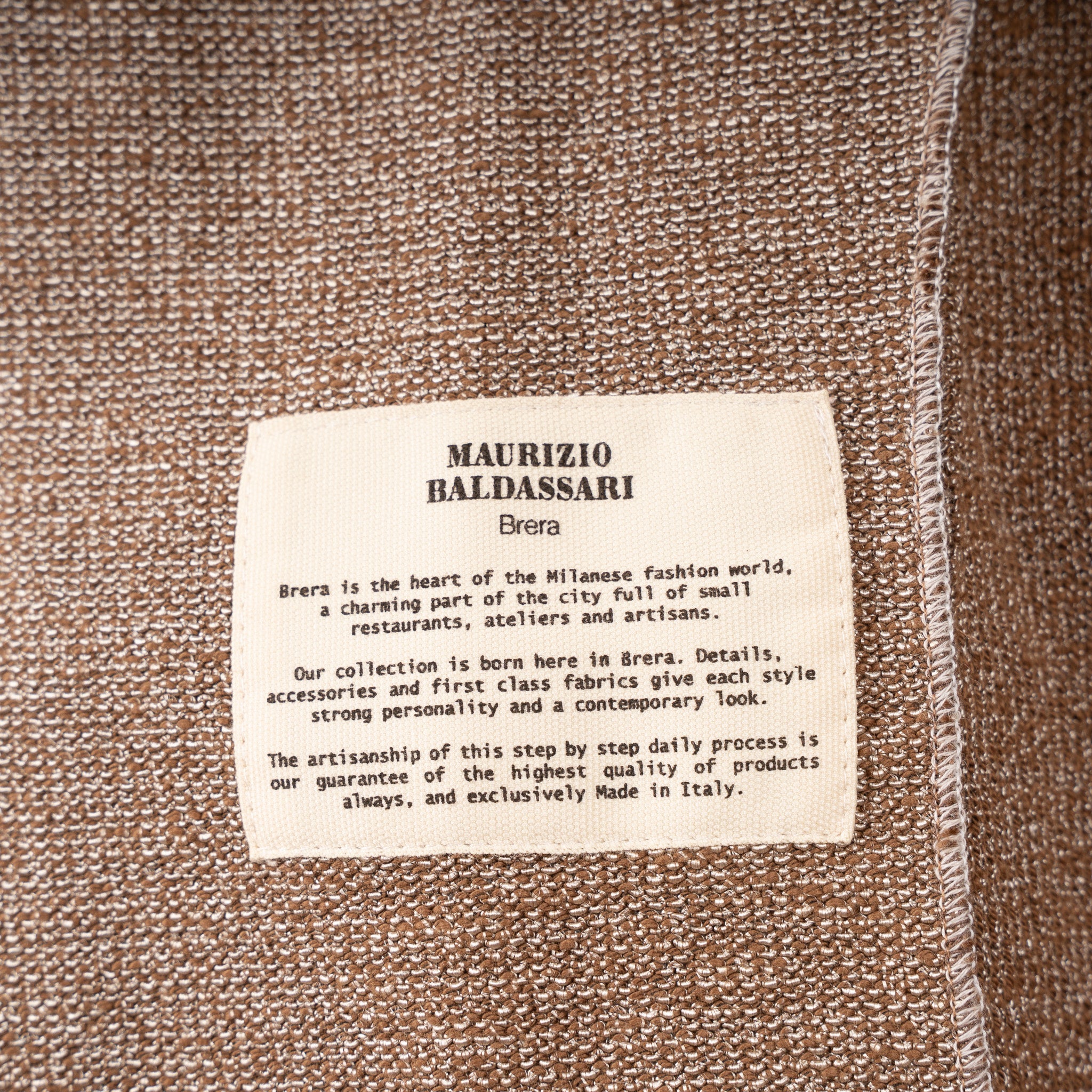 Maurizio Baldassari Knitted Knoopvest Bruin | Portofino Swacket