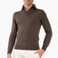 Gran Sasso Polo Lange Mouwen Bruin | Organic Cotton