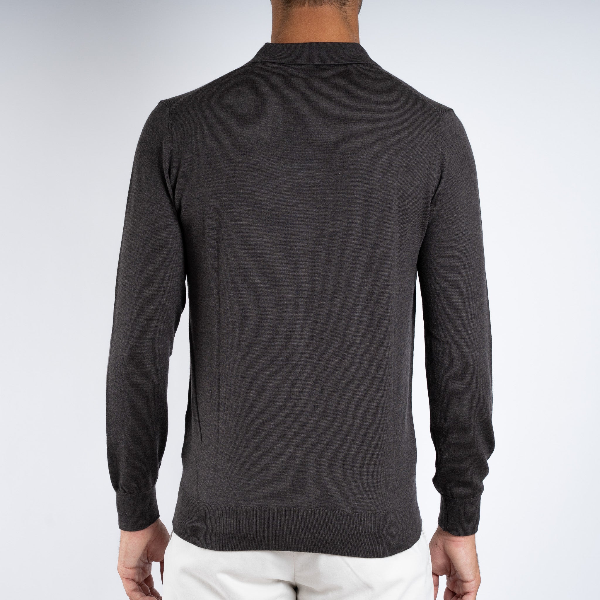 SEVEN DIALS Gebreide Buttonless Polotrui Bruin | Wyot