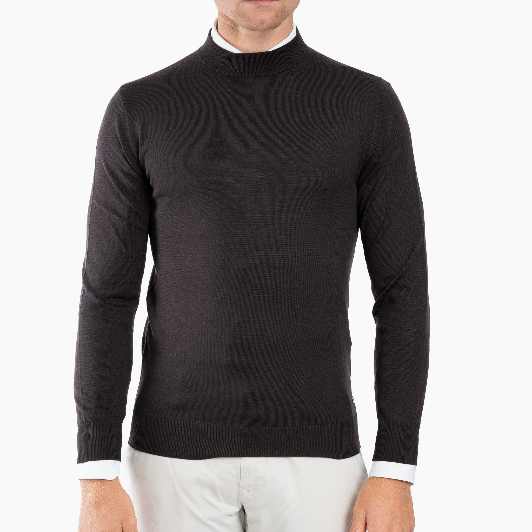 SEVEN DIALS Gebreide Turtleneck Trui Bruin | Goy