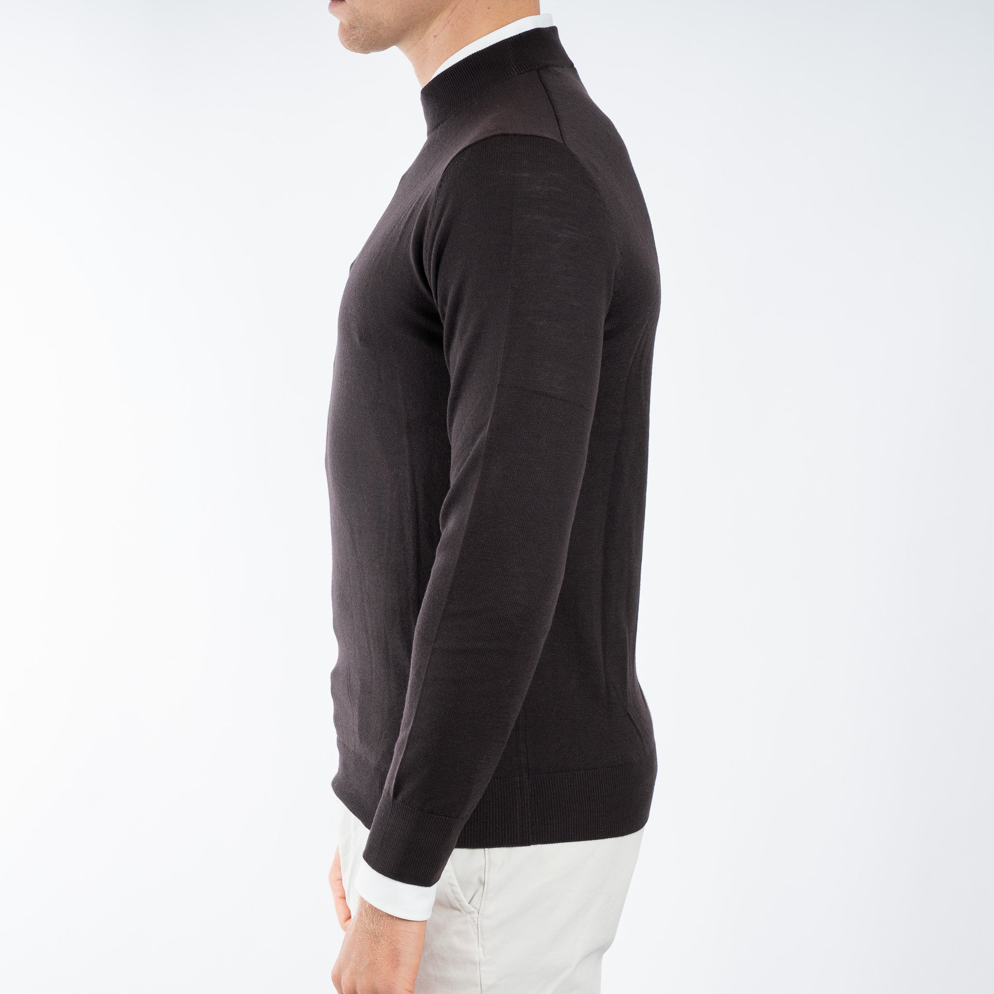 SEVEN DIALS Gebreide Turtleneck Trui Bruin | Goy