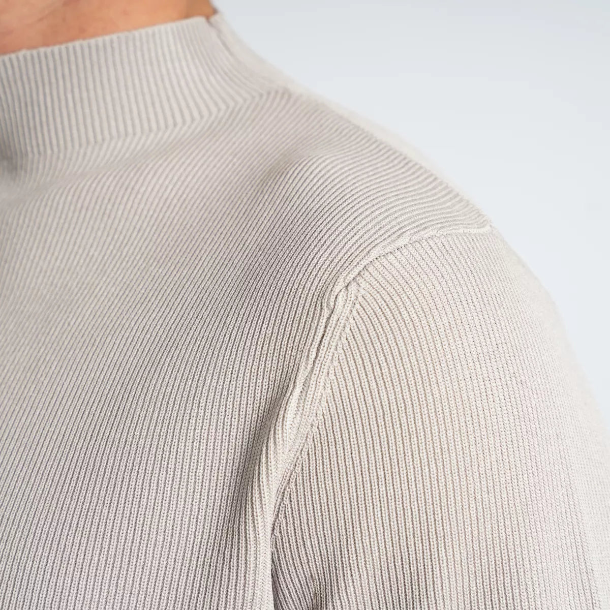 SEVEN DIALS Turtleneck Trui Lichtgrijs | Teon