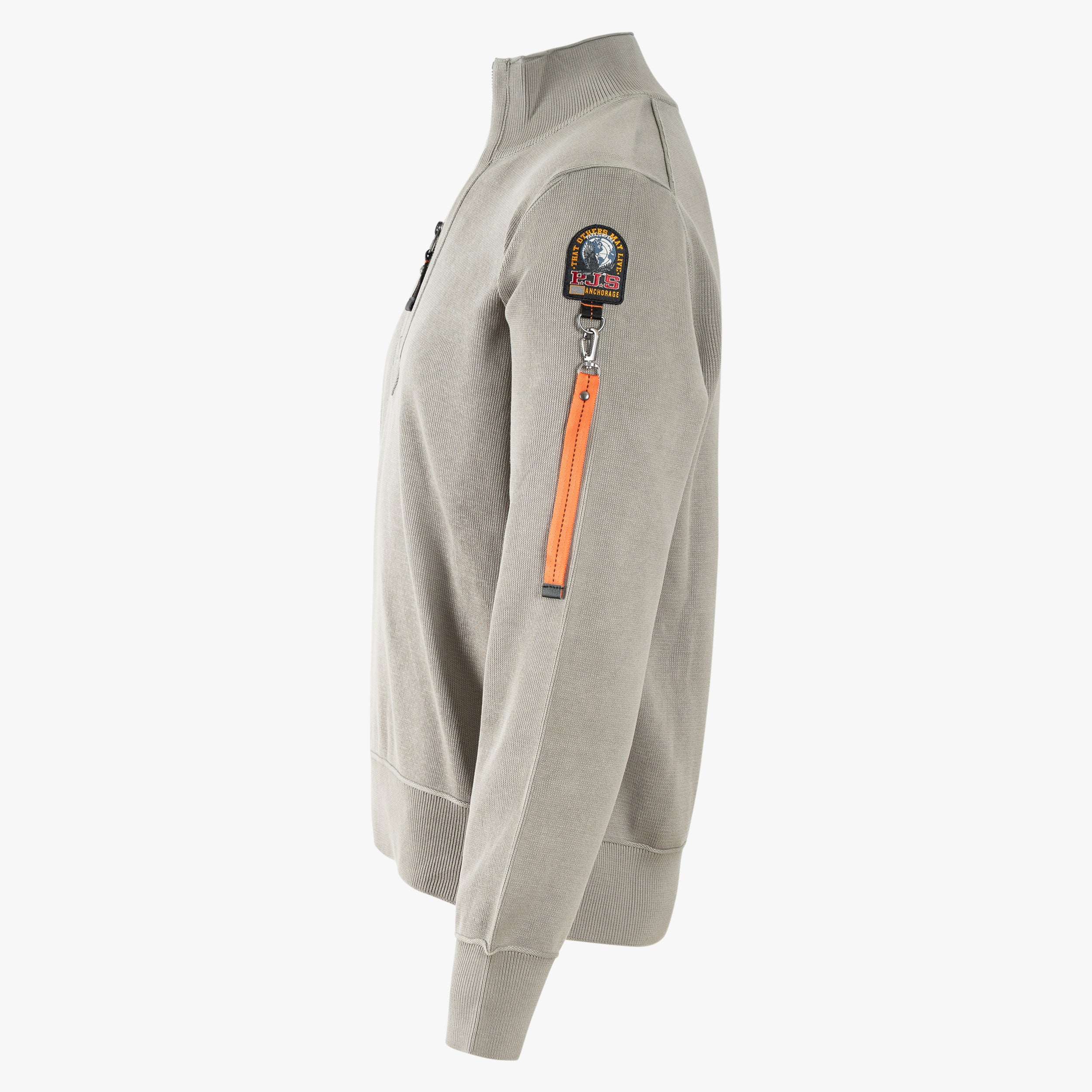 Parajumpers Trui met Rits Groen | Basic Scoe
