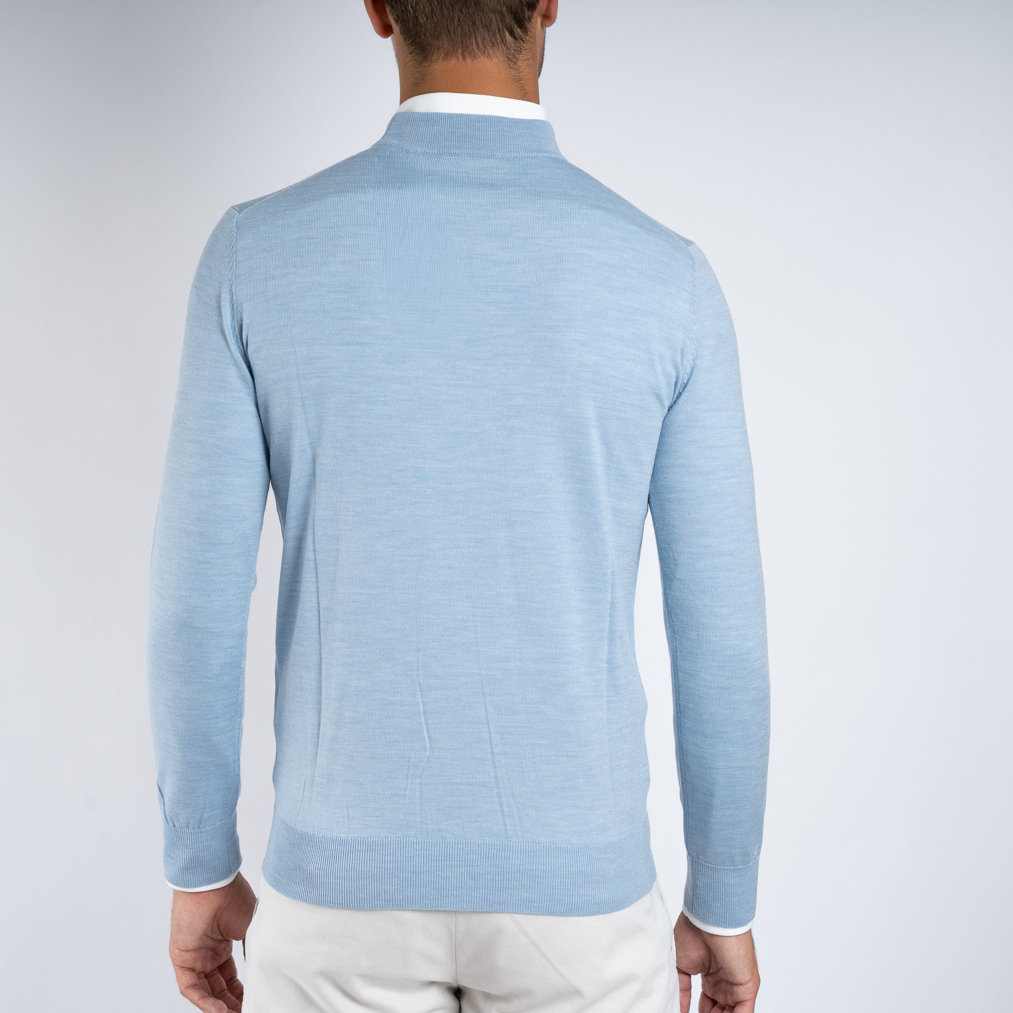 SEVEN DIALS Gebreide Turtleneck Trui Lichtblauw | Goy
