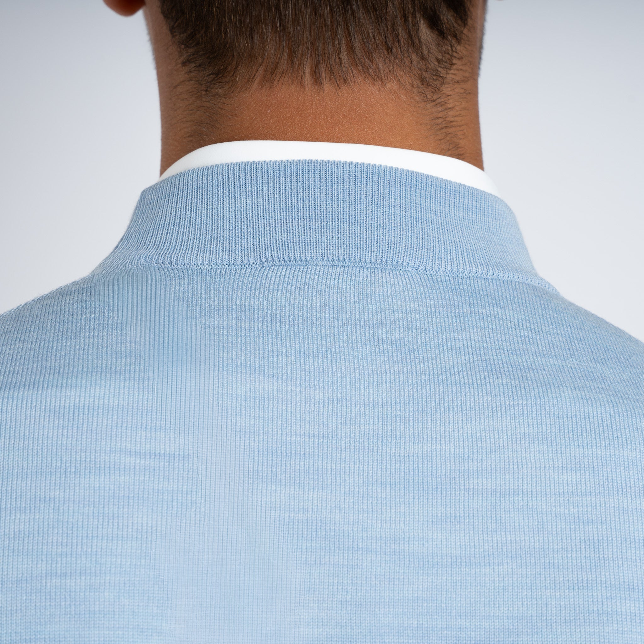 SEVEN DIALS Gebreide Turtleneck Trui Lichtblauw | Goy