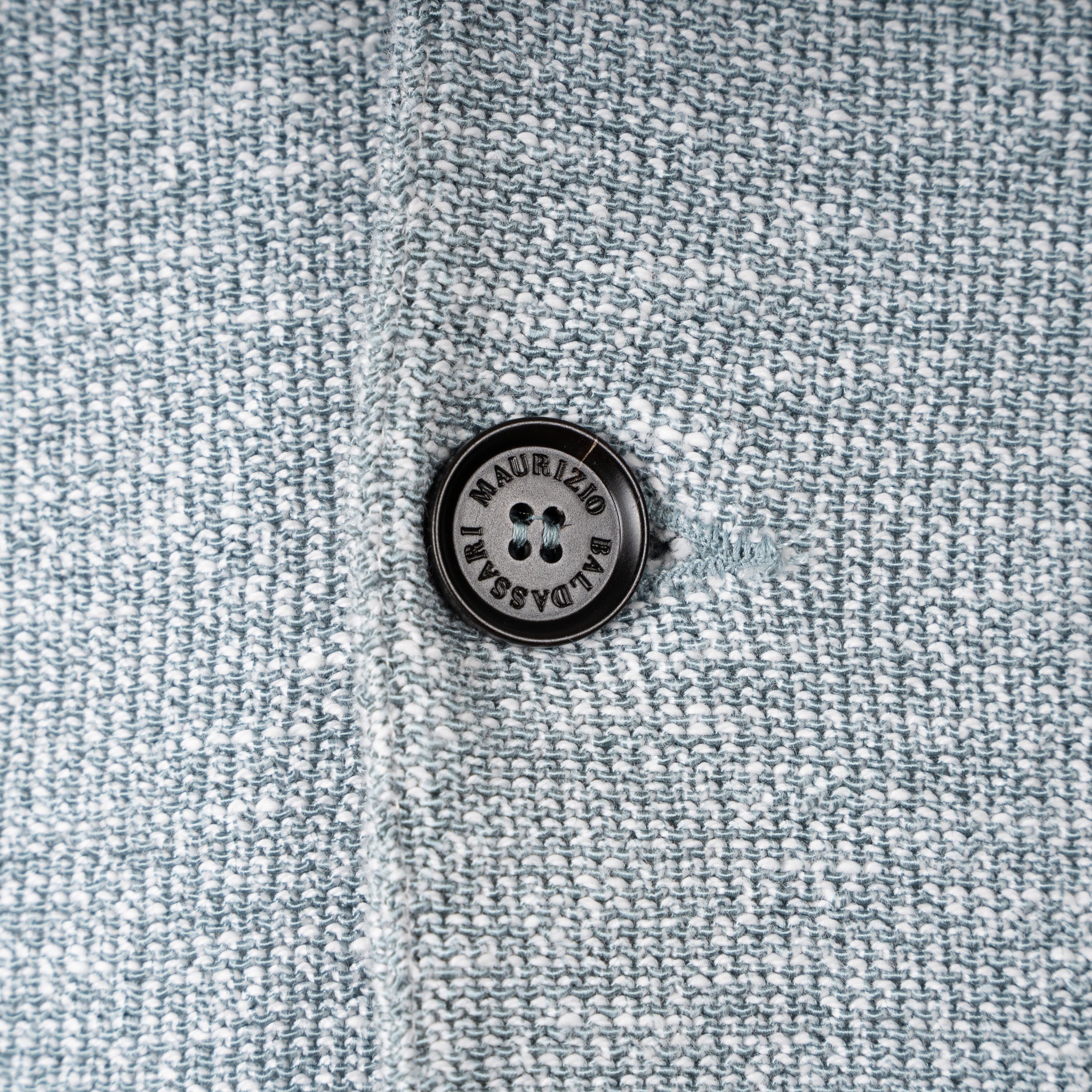 Maurizio Baldassari Knitted Knoopvest Lichtblauw | Portofino Swacket