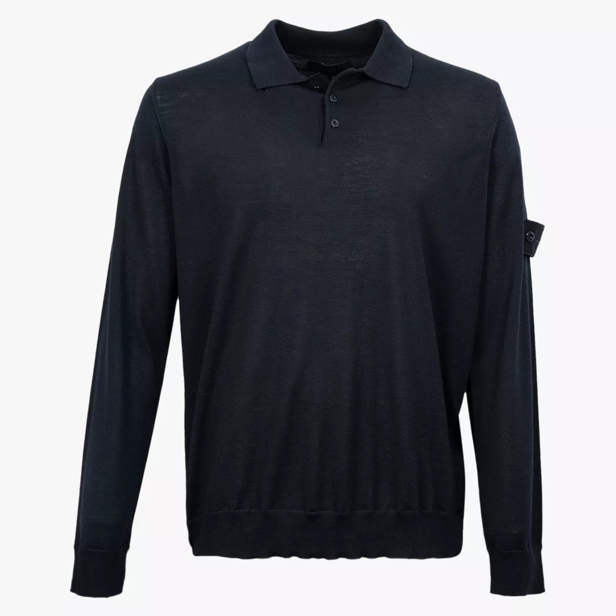 Stone Island Gebreide Polo Lange Mouw | Ghost