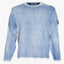 Stone Island Gebreide Trui Lichtblauw | Airbrush Sprayed
