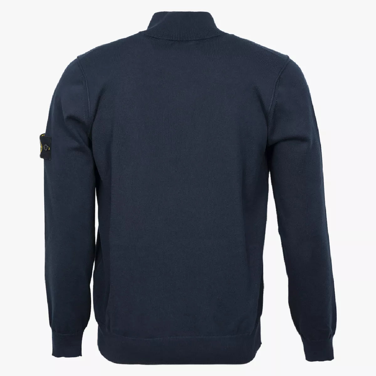 Stone Island Gebreide Trui met Rits Donkerblauw | Organic Cotton