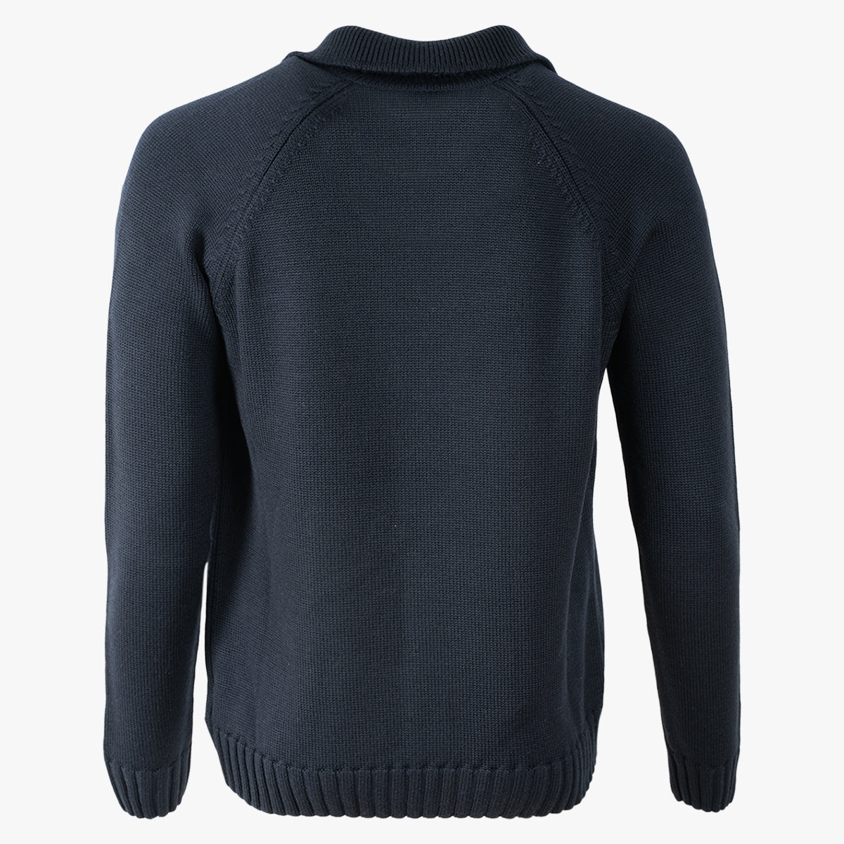 Zanone Gebreide Trui met Polokraag Donkerblauw