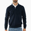 Gran Sasso Gebreide Trui met Rits Donkerblauw | Extrafine Merino