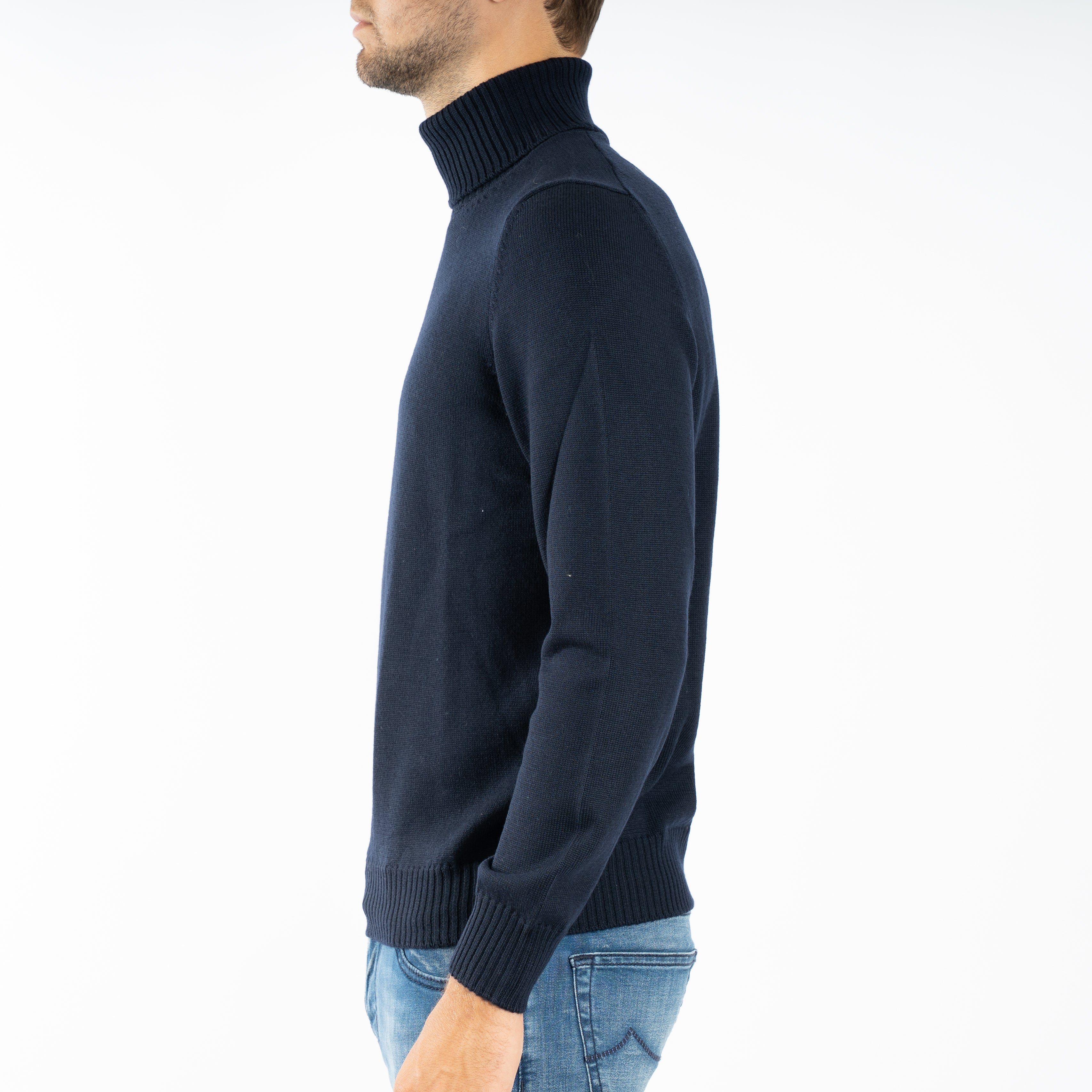 Gran Sasso Gebreide Coltrui Donkerblauw | Extrafine Merino