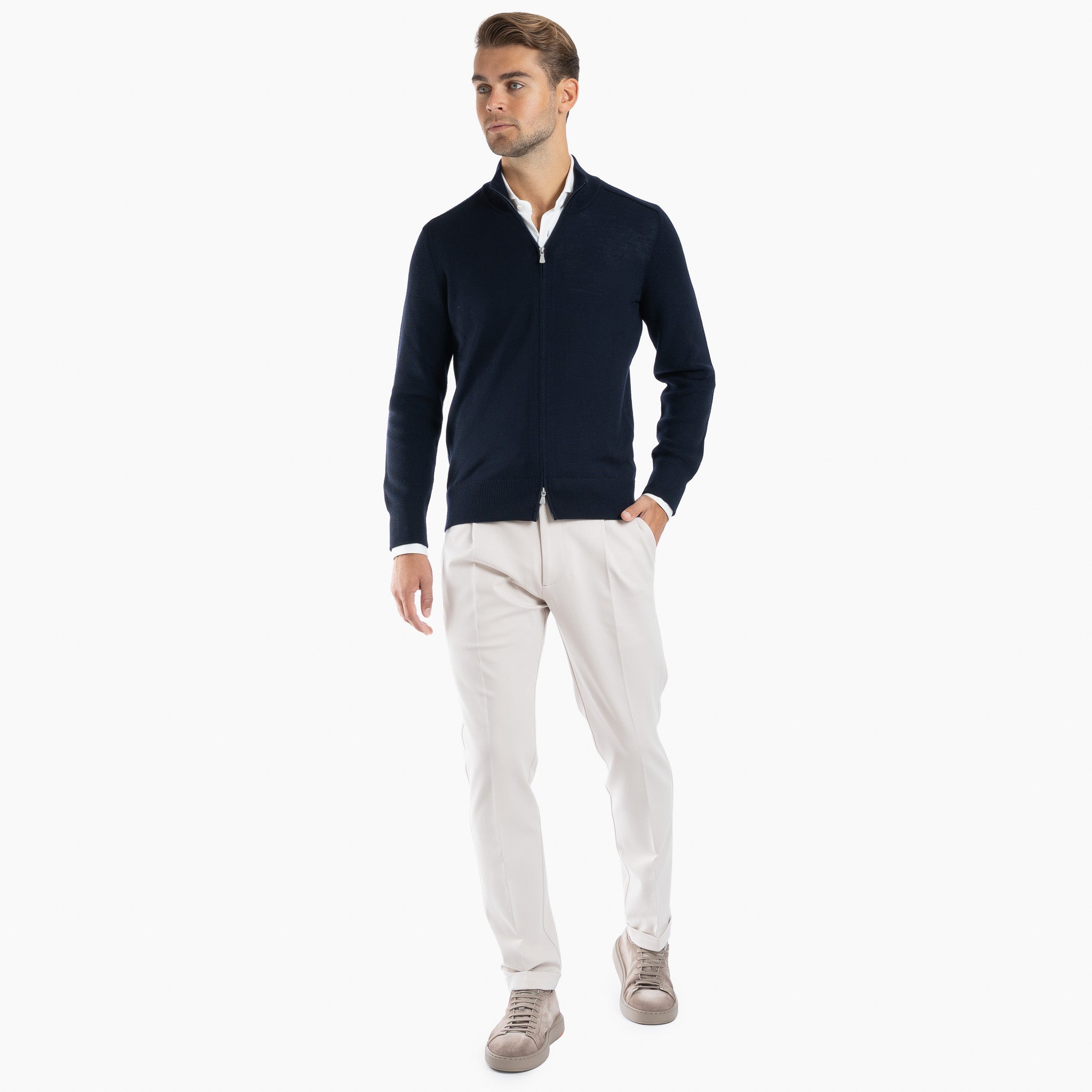 Gran Sasso Vest Donkerblauw | Rain Wool