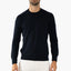 Gran Sasso Gebreide Trui Ronde Hals Blauw | Rain Wool
