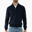 Gran Sasso Gebreide Trui met Rits Donkerblauw | Extrafine Merino