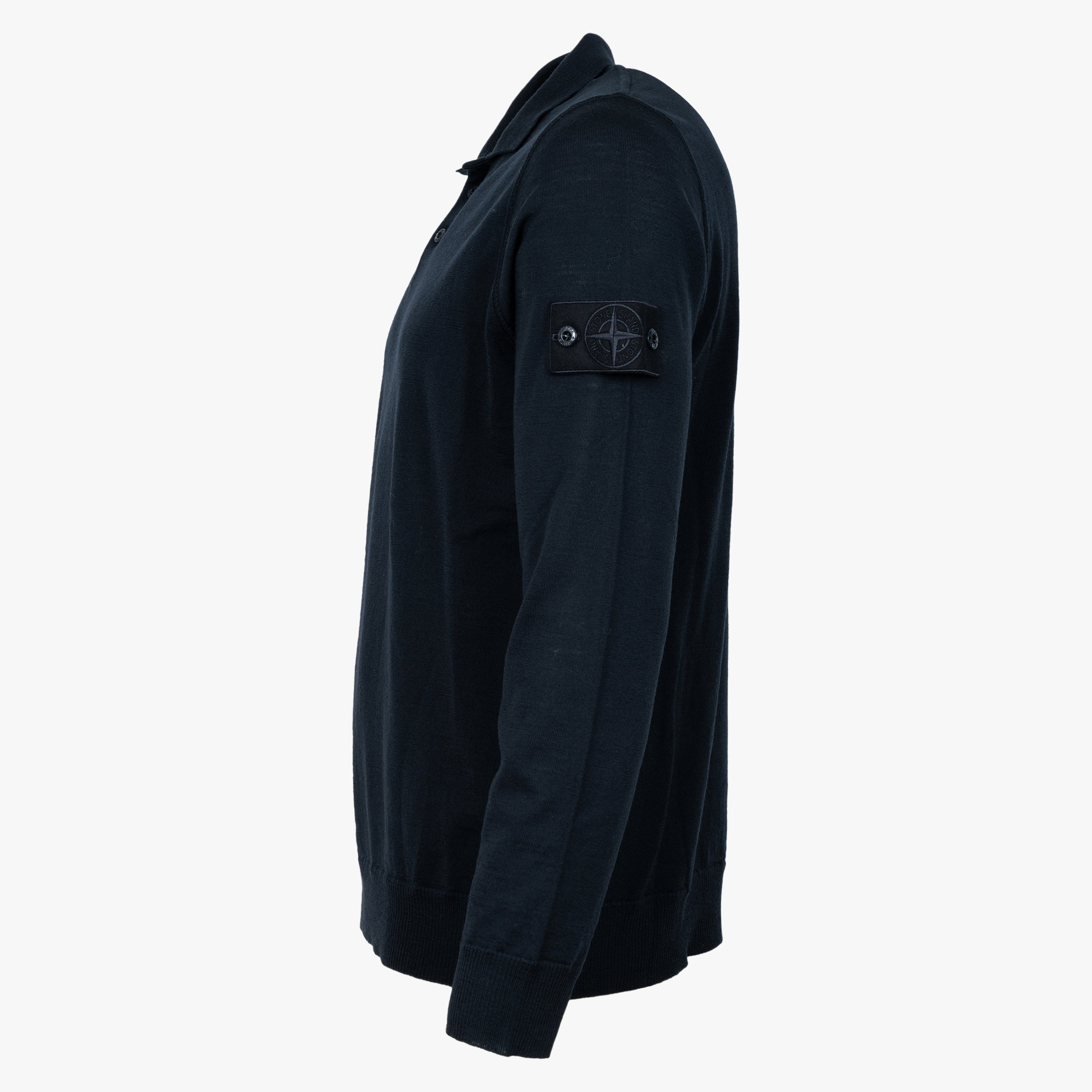 Stone Island Gebreide Polokraag Trui Blauw | Ghost