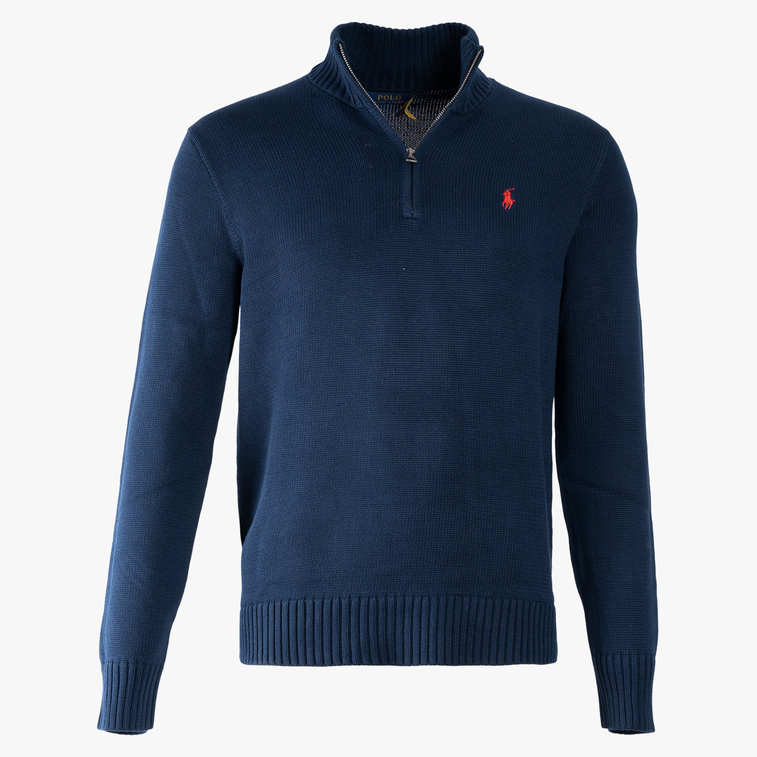Ralph Lauren Gebreide Trui met Rits Blauw