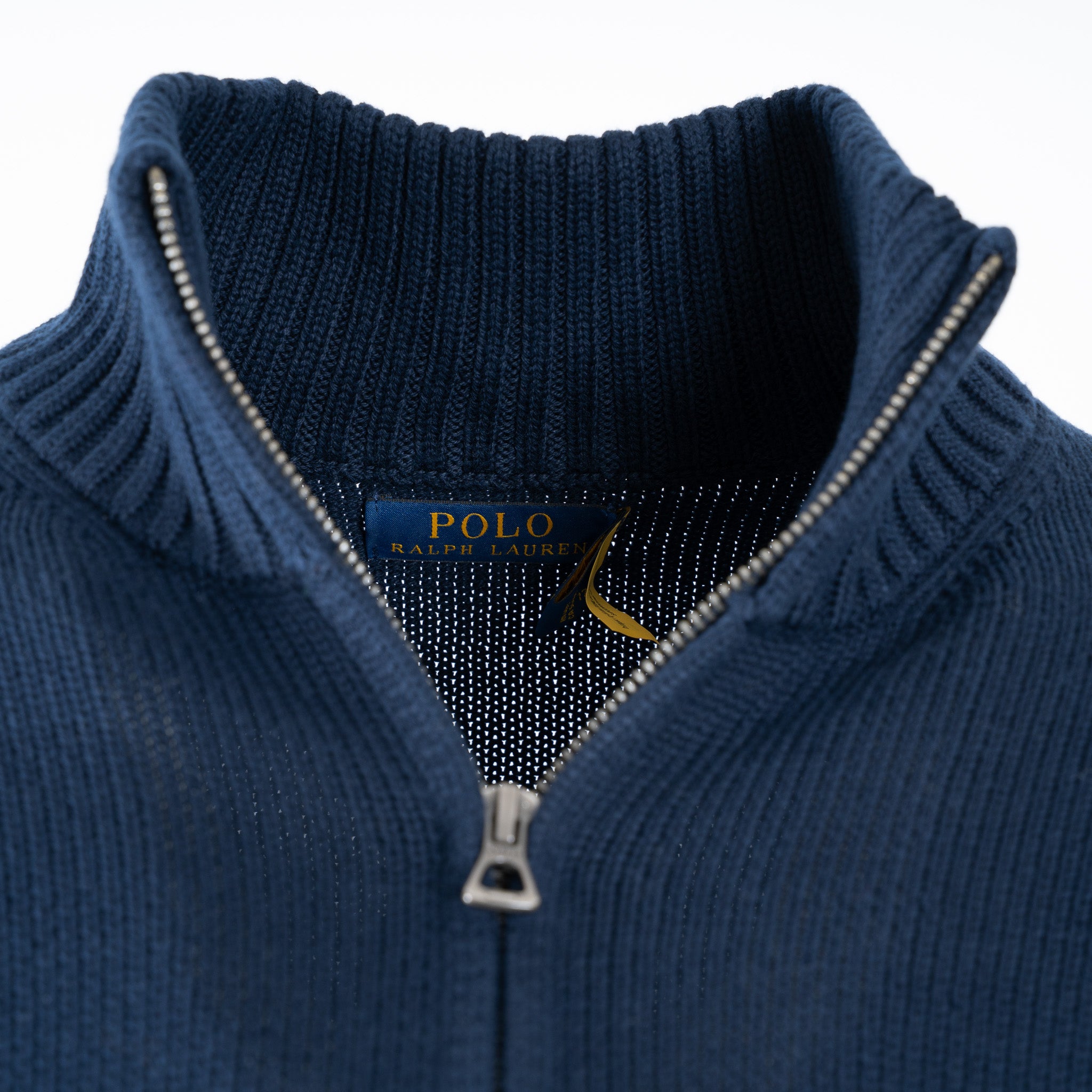 Ralph Lauren Gebreide Trui met Rits Blauw