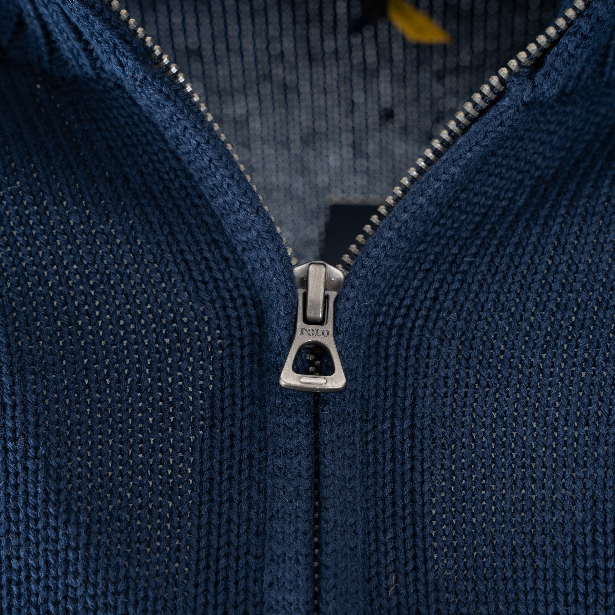 Ralph Lauren Gebreide Trui met Rits Blauw