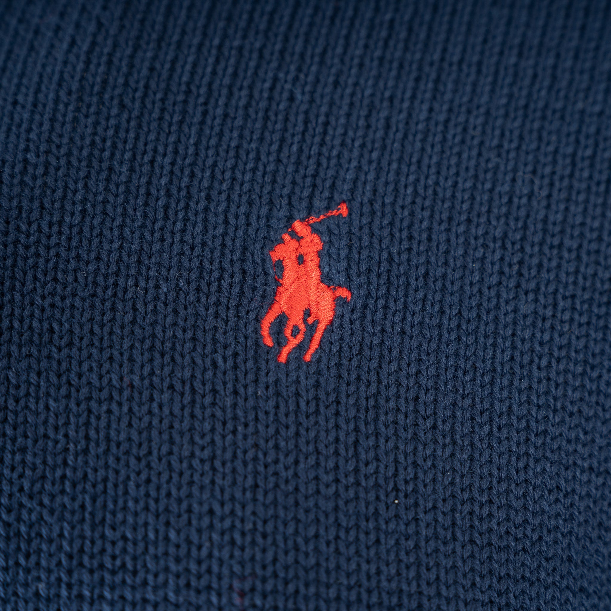 Ralph Lauren Gebreide Trui met Rits Blauw