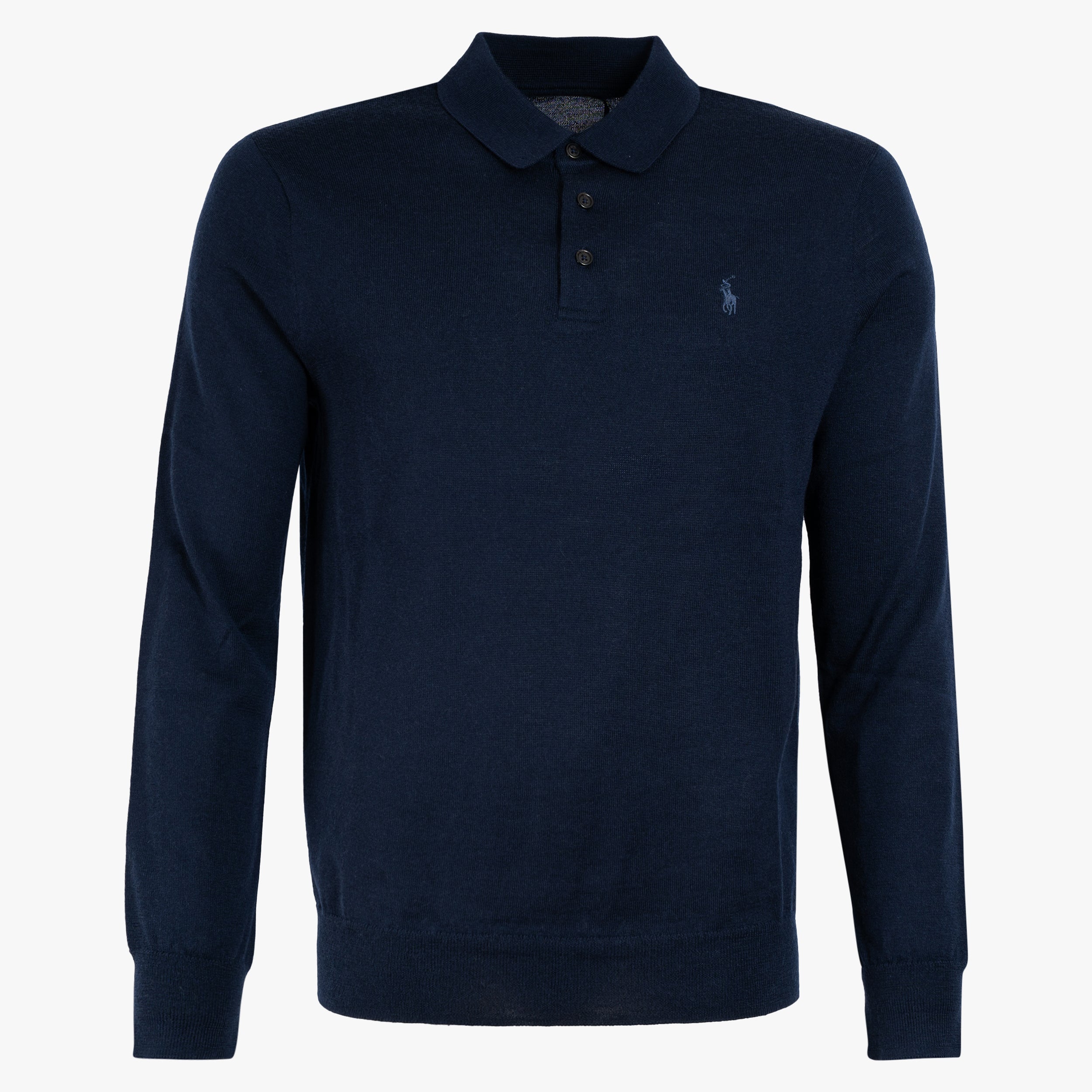 Ralph Lauren Gebreide Polo Lange Mouwen Blauw