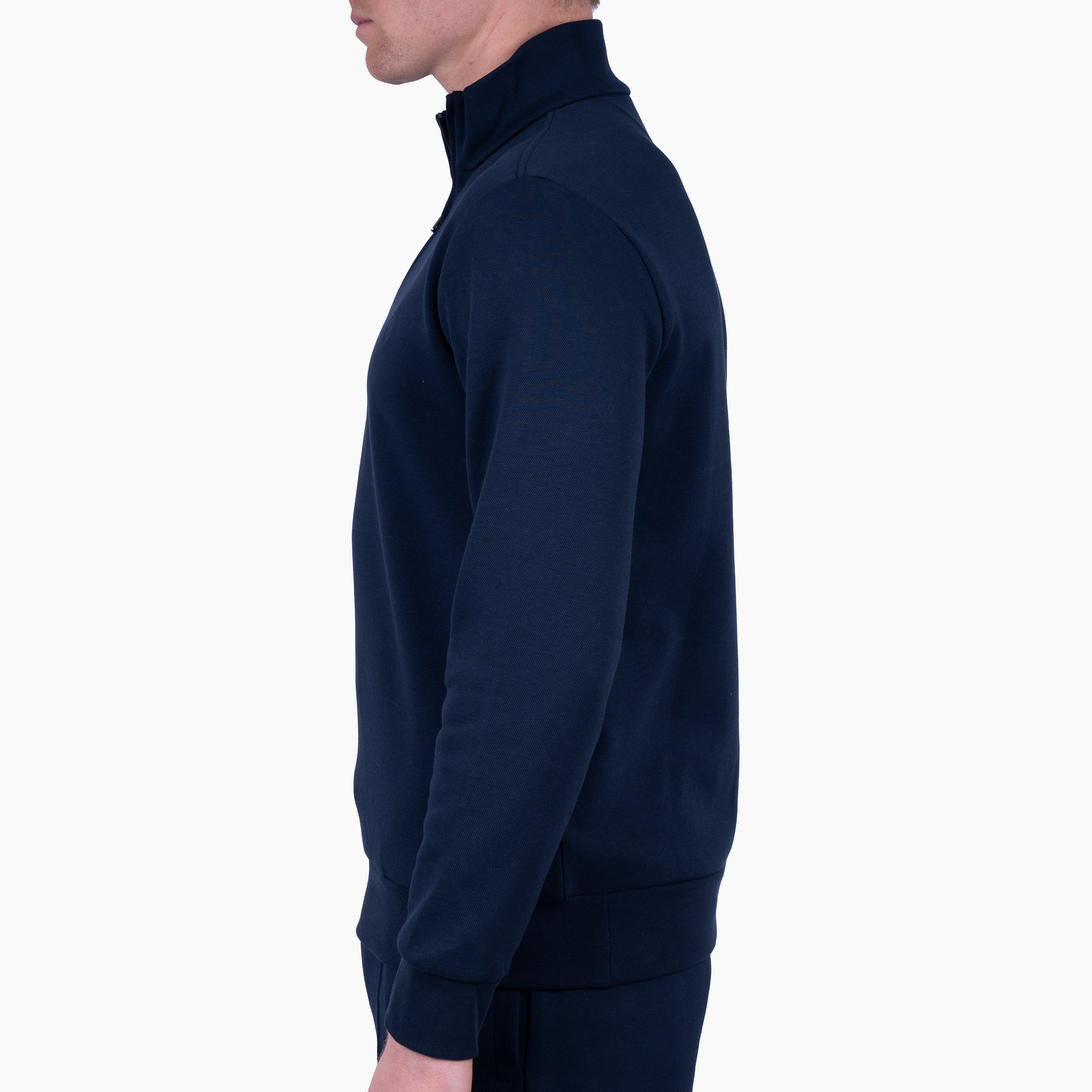 Ralph Lauren Gebreide Trui met Rits Blauw | Double-Knit