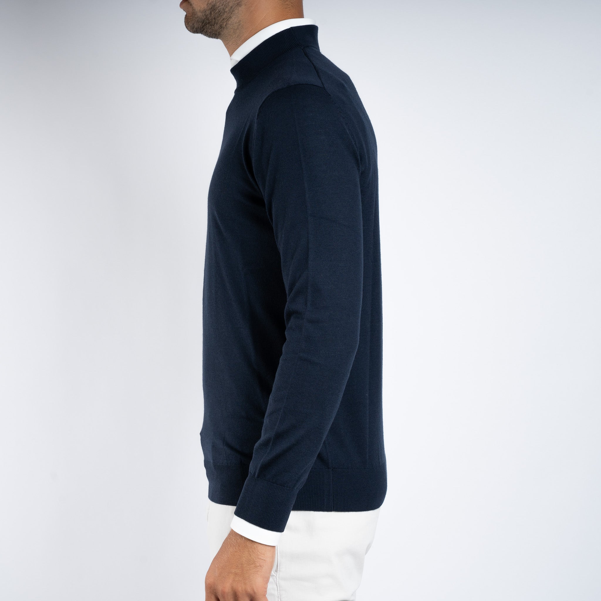 SEVEN DIALS Gebreide Turtleneck Trui Blauw | Goy