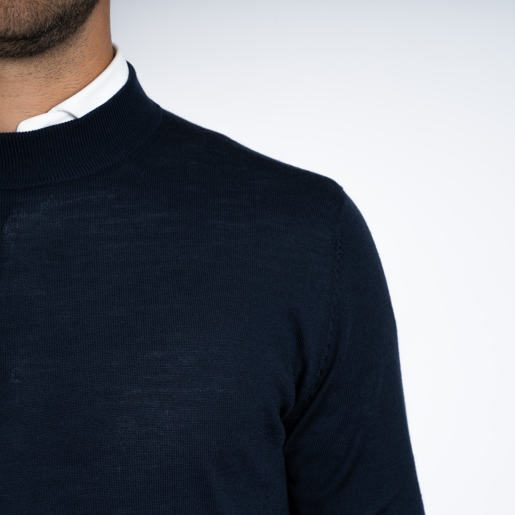 SEVEN DIALS Gebreide Turtleneck Trui Blauw | Goy