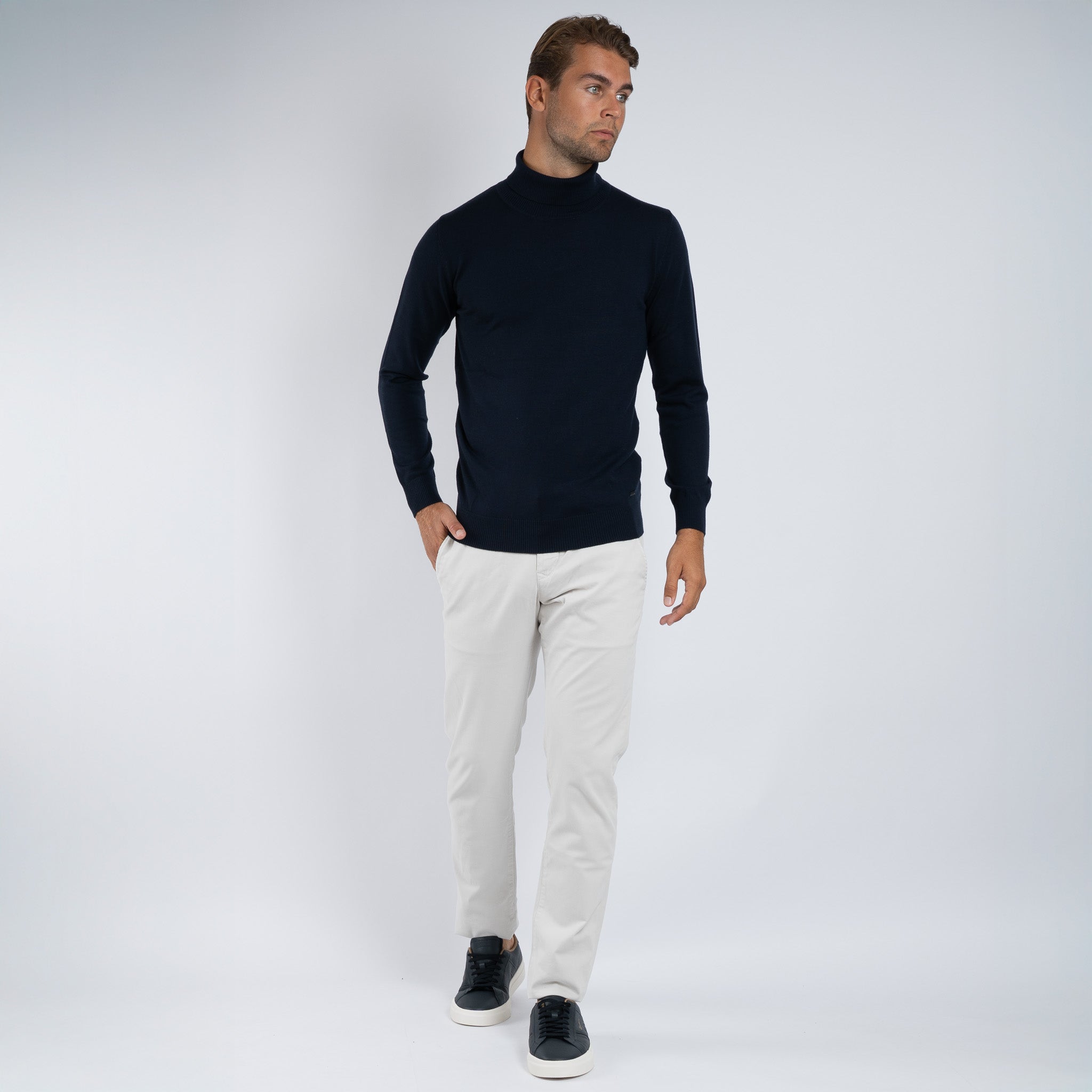 SEVEN DIALS Gebreide Coltrui Blauw | Shawn