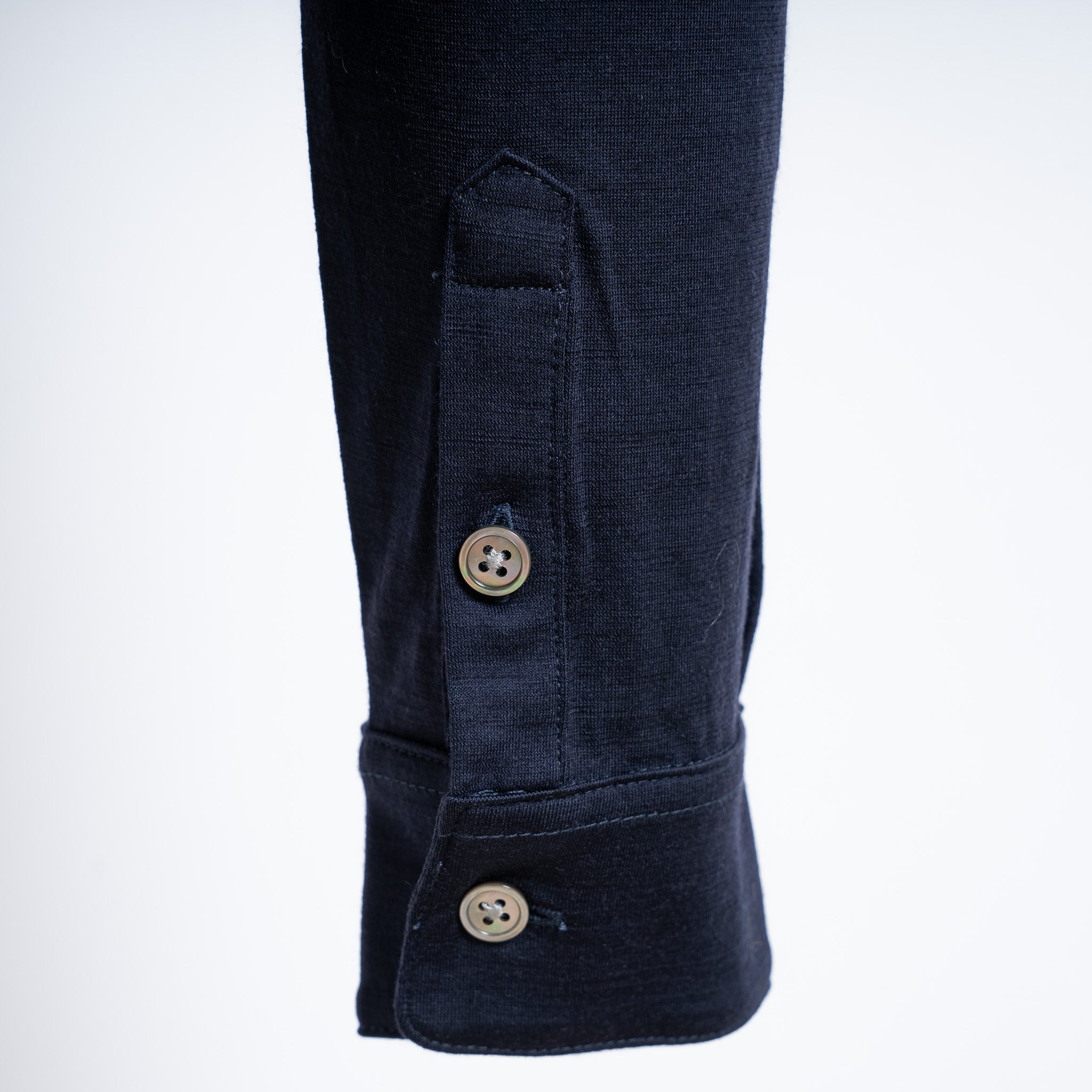 Profuomo Polo Lange Mouwen Blauw | Merino Polo