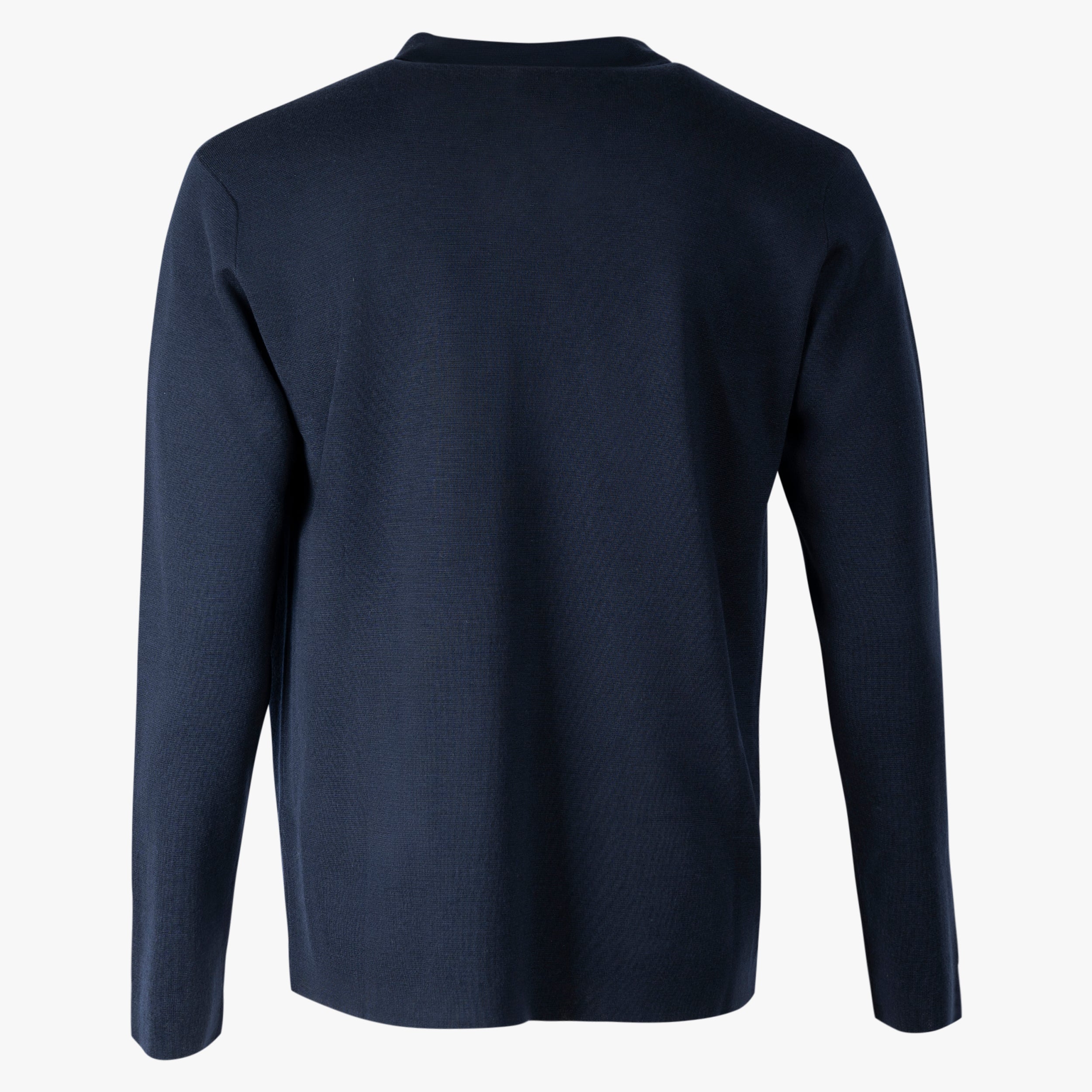 Maurizio Baldassari Gebreid Overshirt Blauw | Milano High Tech Knit