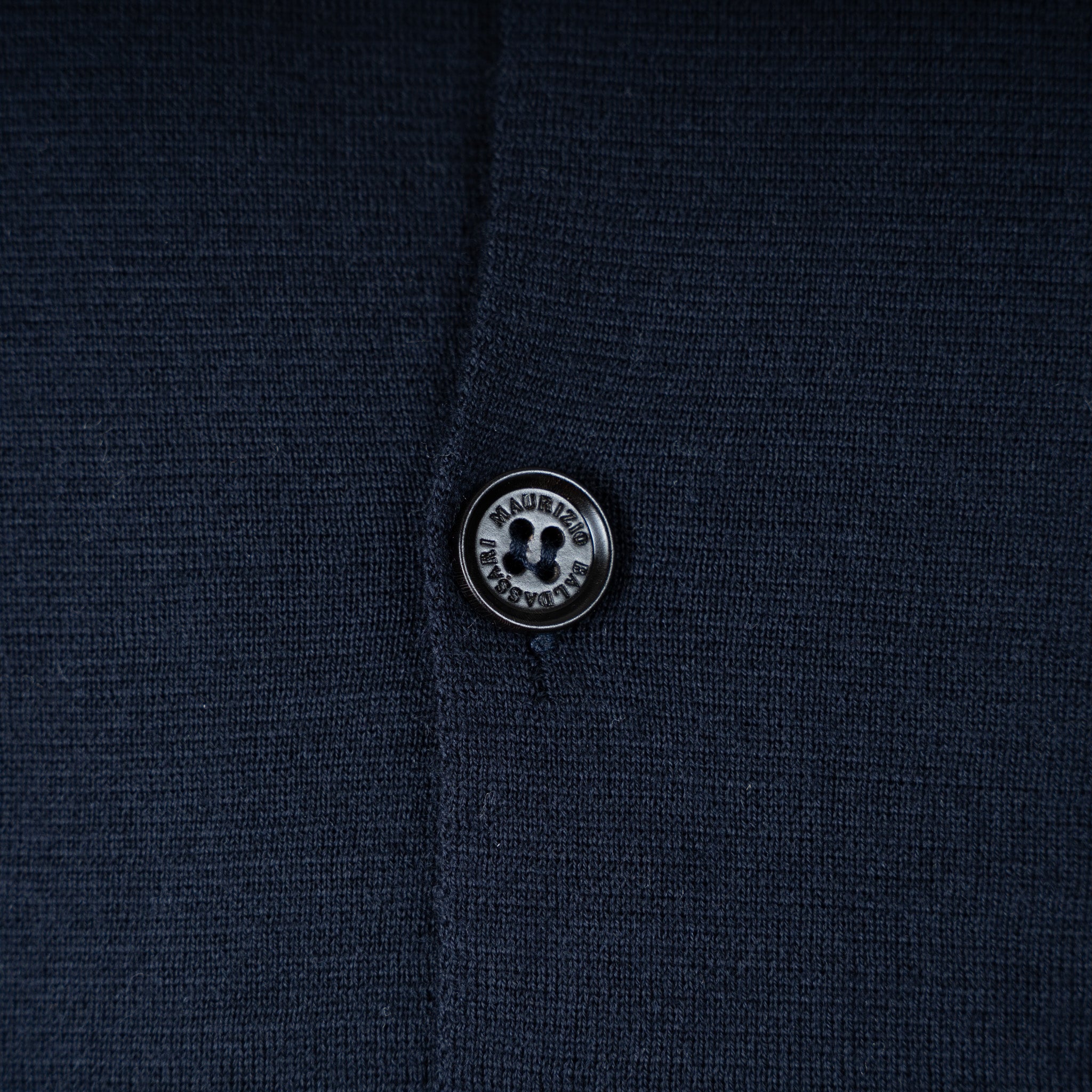 Maurizio Baldassari Gebreid Overshirt Blauw | Milano High Tech Knit