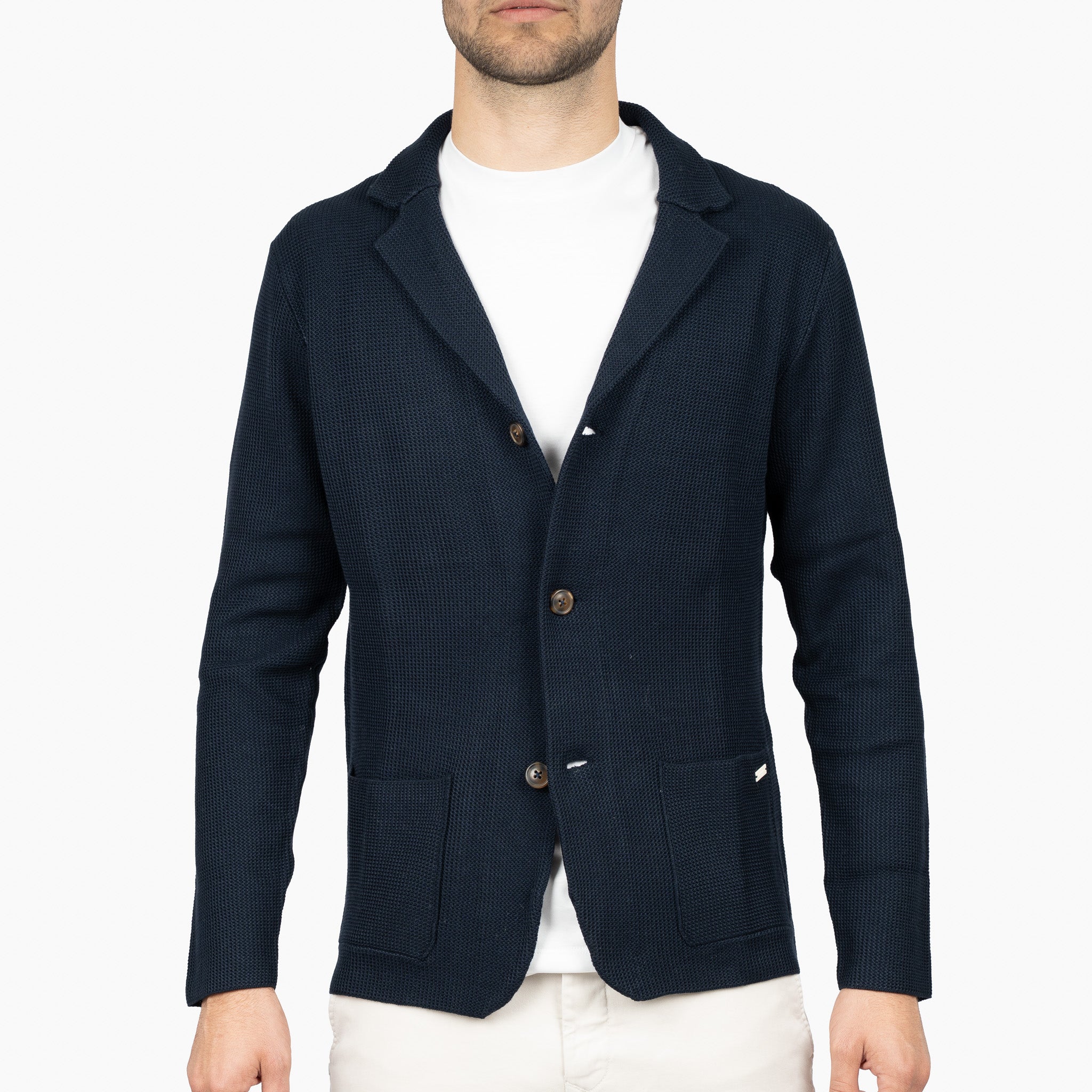 SEVEN DIALS Cardigan Blauw | Callum