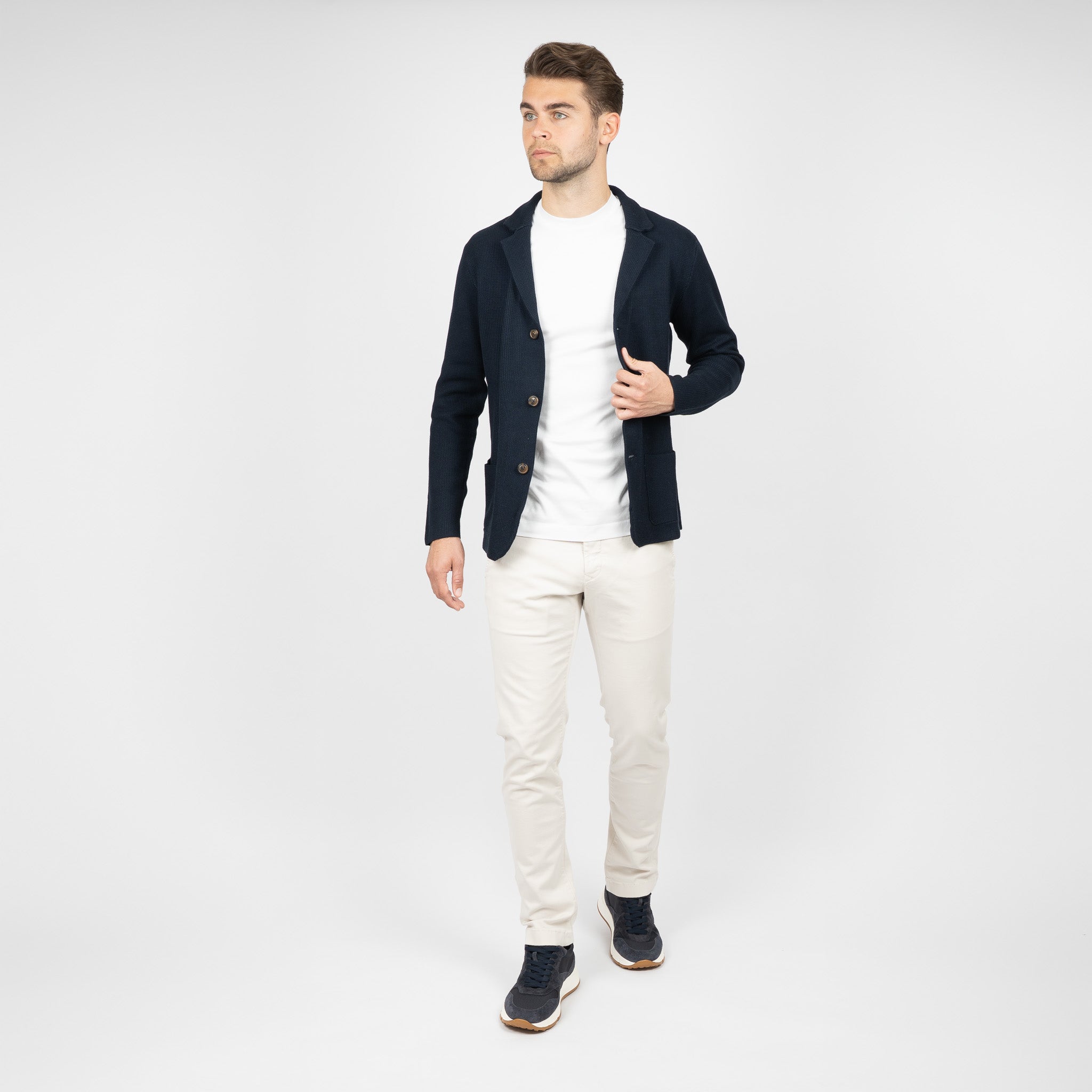 SEVEN DIALS Cardigan Blauw | Callum