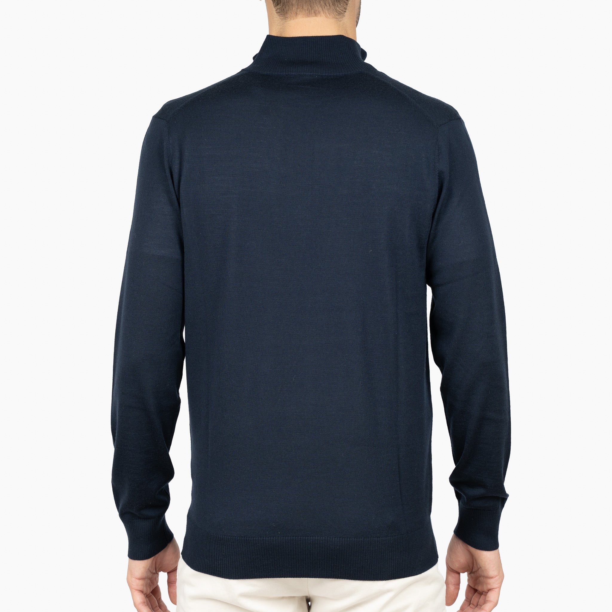 SEVEN DIALS Gebreide Trui met Rits Blauw | Bothe