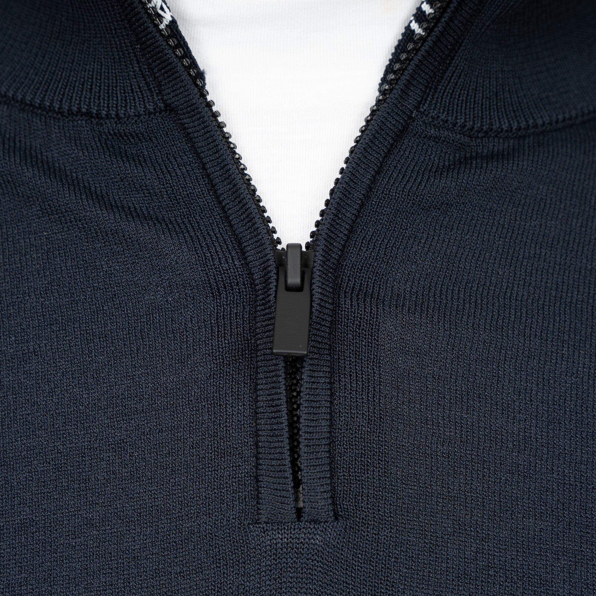 SEVEN DIALS Technische Trui met Rits Blauw | Spike