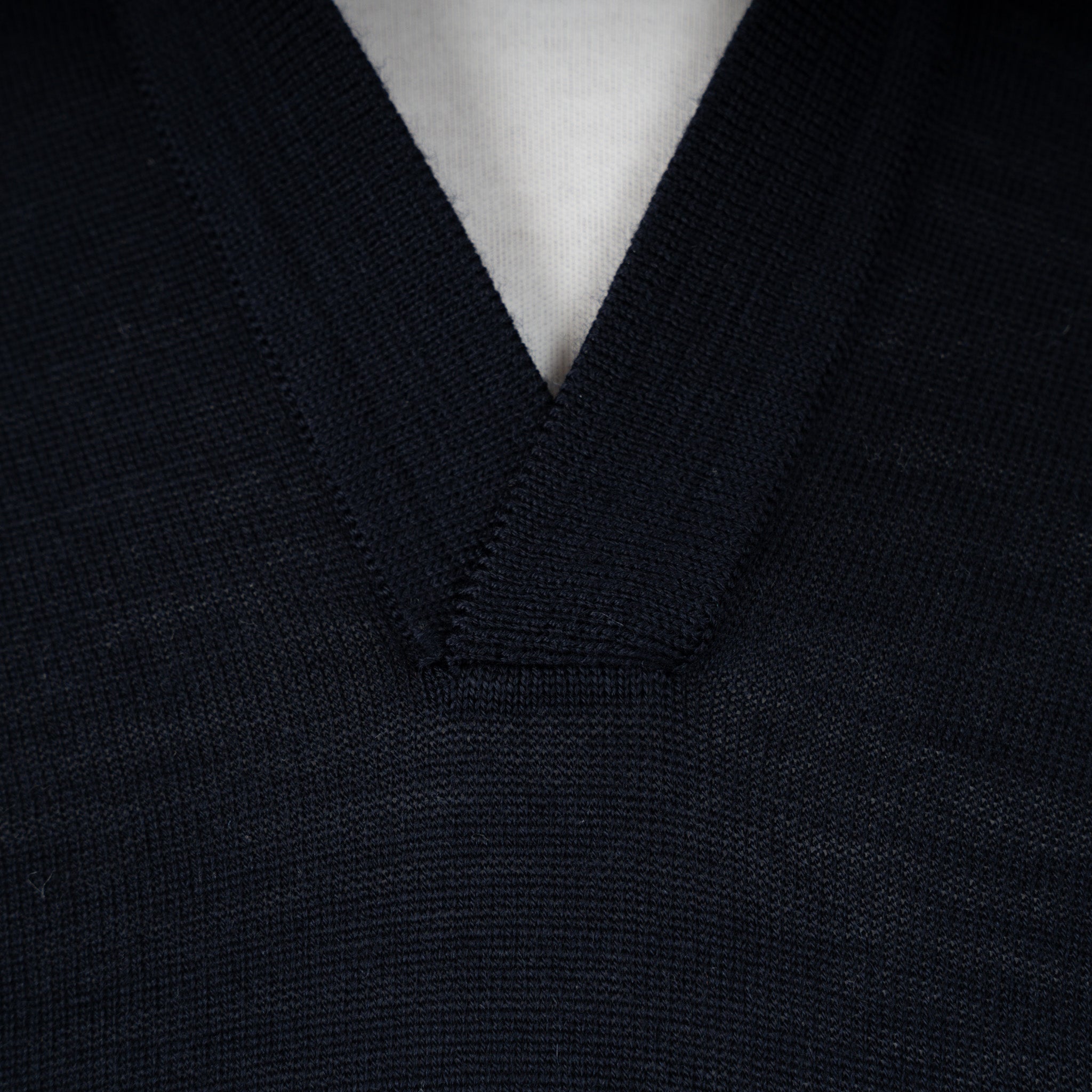 Gran Sasso Gebreide Trui Buttonless Polokraag Blauw | Athleisure