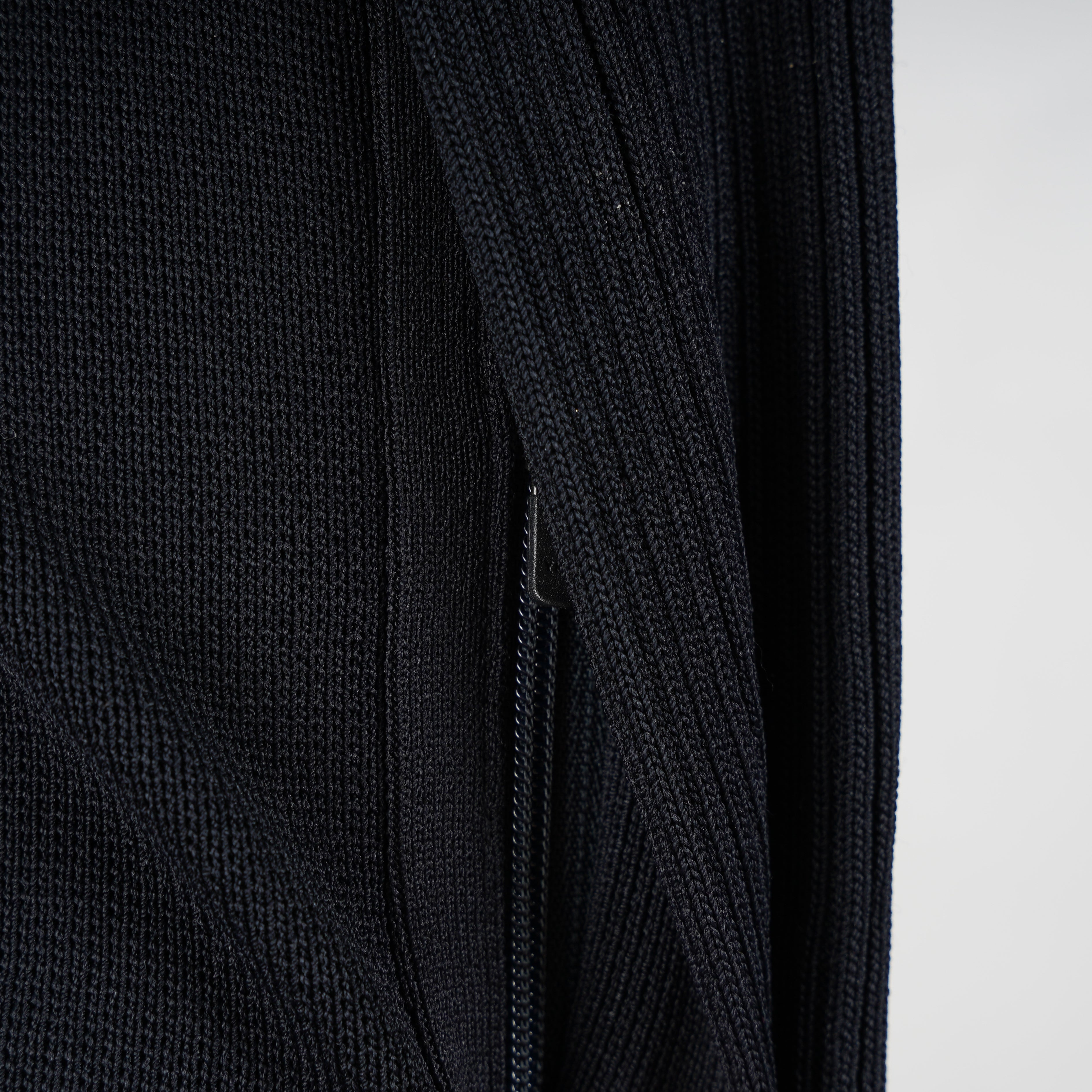 Genti Gebreide Polotrui met Rits Blauw | Cool Dry